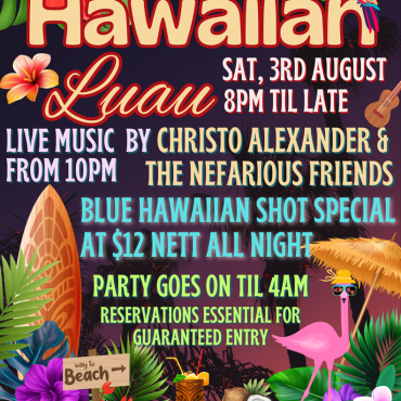 Aloha, friends! Hawaiian Luau Aug 3rd