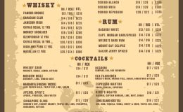 Heros Drinks Menu March 2025 P2