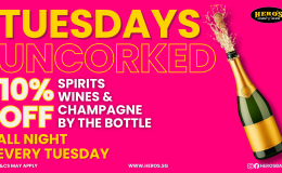 TUESDAY UNCORKED 10% DISC HEROS